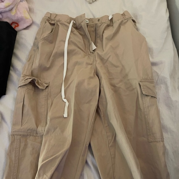 Glassons brown parachute pants - Picture 2 of 2